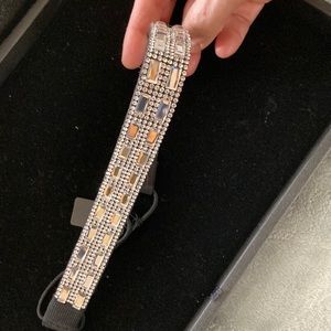 Rhinestone Headband - Elastic Stretch